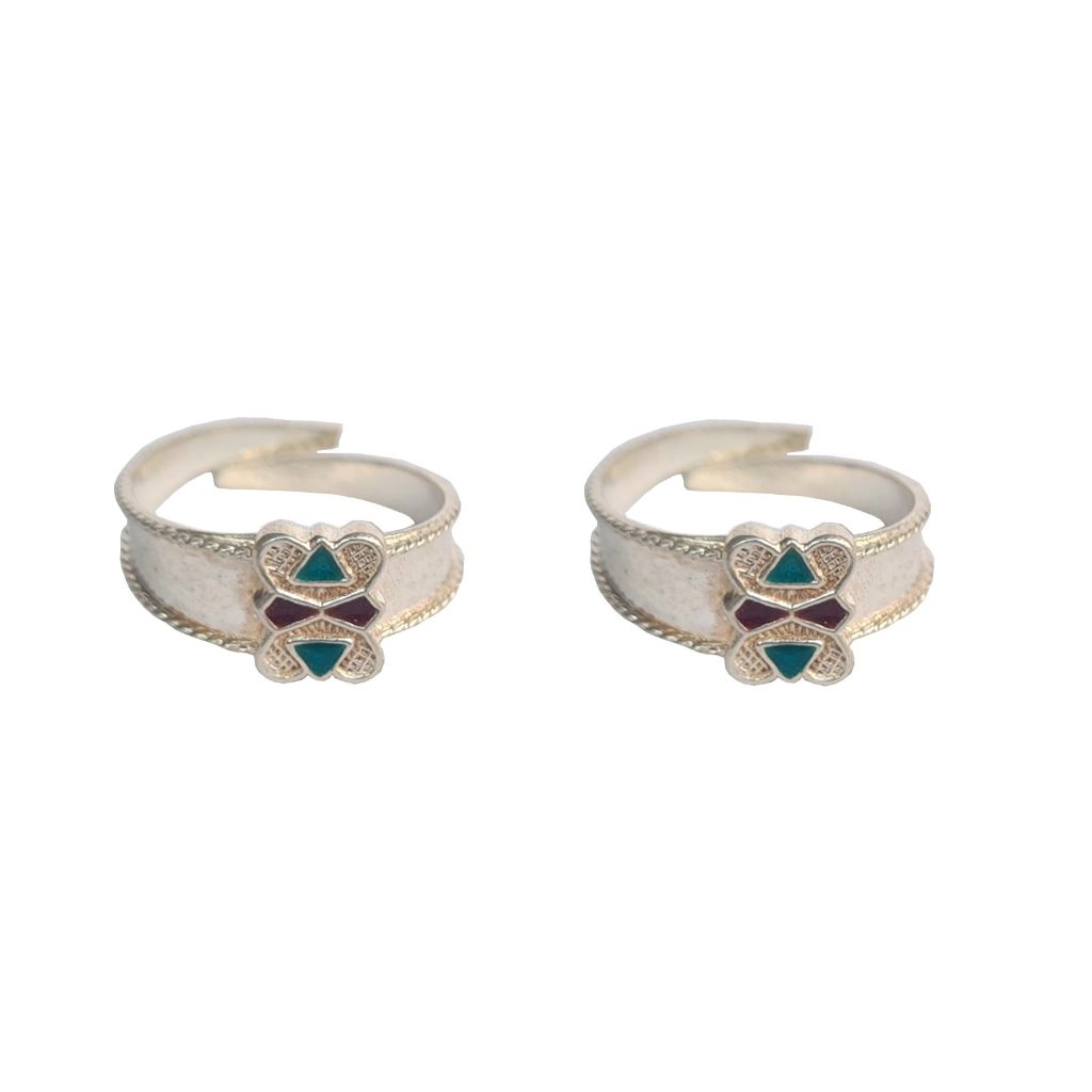 Solid 925 Sterling Silver Unique Butterfly Design Toe Ring Pair For Women