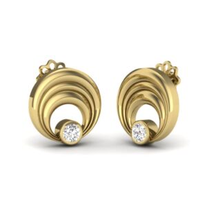 IGI Certified Natural Diamond Women's Earring 14K/18K Fine Yellow Gold