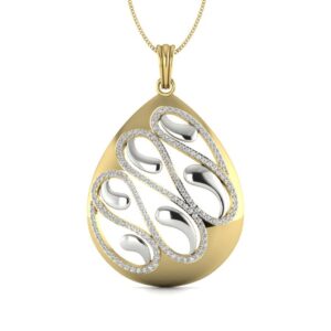 Solid 22K/18K/14K Fine Gold Certified Stamped Beautiful CZ Design Pendant In 22 Carat,18 Carat and 14 Carat Fine Gold