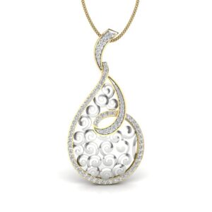 Solid 22K/18K/14K Fine Gold Certified Stamped Classy CZ Design Pendant In 22 Carat,18 Carat and 14 Carat Fine Gold
