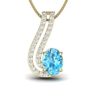 Solid 22K/18K/14K Fine Gold Certified Stamped Trunk CZ Design Pendant In 22 Carat,18 Carat and 14 Carat Fine Gold