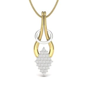 Solid 22K/18K/14K Fine Gold Certified Stamped Classy CZ Design Pendant In 22 Carat,18 Carat and 14 Carat Fine Gold