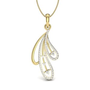 Solid 22K/18K/14K Fine Gold Certified Stamped Classy CZ Design Pendant In 22 Carat,18 Carat and 14 Carat Fine Gold