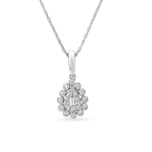 Solid 22K/18K/14K Fine Gold Certified Stamped Oval CZ Design Pendant In 22 Carat,18 Carat and 14 Carat Fine Gold