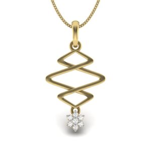 Solid 22K/18K/14K Fine Gold Certified Stamped Classy CZ Design Pendant In 22 Carat,18 Carat and 14 Carat Fine Gold