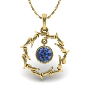 Solid 22K/18K/14K Fine Gold Certified Stamped Round Design Pendant In 22 Carat,18 Carat and 14 Carat Fine Gold