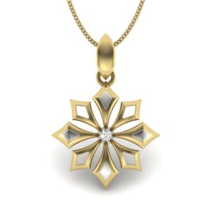 Solid 22K/18K/14K Fine Gold Certified Stamped Beautiful CZ Design Pendant In 22 Carat,18 Carat and 14 Carat Fine Gold