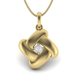 Solid 22K/18K/14K Fine Gold Certified Stamped Classy CZ Design Pendant In 22 Carat,18 Carat and 14 Carat Fine Gold