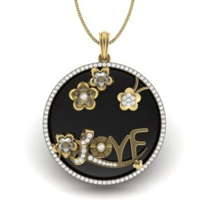 Solid 22K/18K/14K Fine Gold Certified Stamped Love CZ Design Pendant In 22 Carat,18 Carat and 14 Carat Fine Gold
