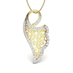 Solid 22K/18K/14K Fine Gold Certified Stamped Classy CZ Design Pendant In 22 Carat,18 Carat and 14 Carat Fine Gold