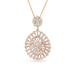 Solid 22K/18K/14K Fine Gold Certified Stamped Round CZ Design Pendant In 22 Carat,18 Carat and 14 Carat Fine Gold