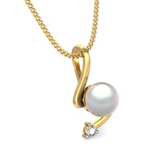IGI Certified Natural Diamond Design Pendant 14K/18K Fine Yellow Gold