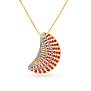 IGI Certified Natural Diamond Design Pendant 14K/18K Fine Rose Gold