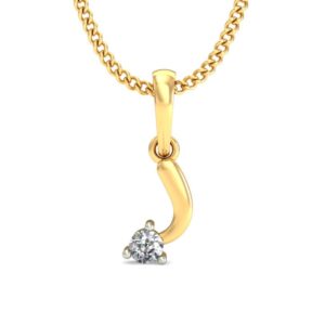 IGI Certified Natural Diamond Design Pendant 14K/18K Fine Yellow Gold