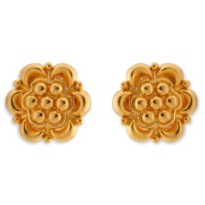 Solid 22K/18K/14K Fine Gold Certified Stamped Beauteous Hexagon Design Earring