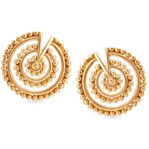Solid 22K/18K/14K Fine Gold Certified Stamped Classy Round Design Earring