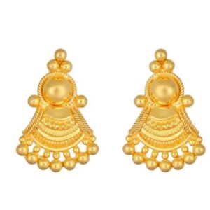 Solid 22K/18K/14K Fine Gold Certified Stamped Gorgeous Carved Design Earring