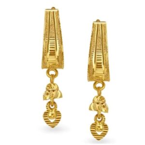 Solid 22K/18K/14K Fine Gold Certified Stamped Beautiful Long Design Earring