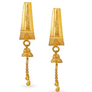 Solid 22K/18K/14K Fine Gold Certified Stamped Unique lengthy Design Earring