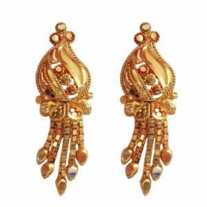 Solid 22K/18K/14K Fine Gold Certified Stamped Stunning Chains Design Earring
