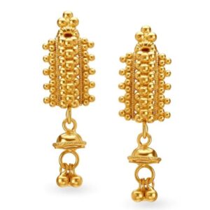 Solid 22K/18K/14K Fine Gold Certified Stamped Unique Lengthy Design Earring