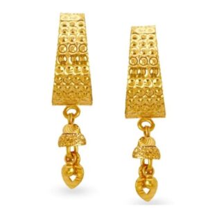 Solid 22K/18K/14K Fine Gold Certified Stamped Luxurious Lengthy Design Earring