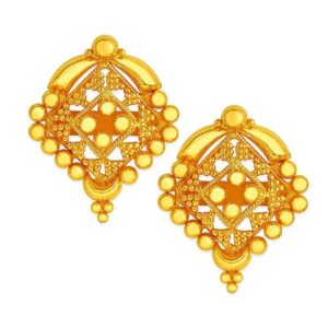 Solid 22K/18K/14K Fine Gold Certified Stamped Adorable Broad Design Earring