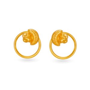 Solid 22K/18K/14K Fine Gold Certified Stamped Classy Simple Design Earring