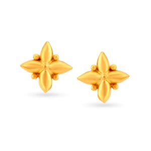 Solid 22K/18K/14K Fine Gold Certified Stamped Adorable Tiny Star Design Earring