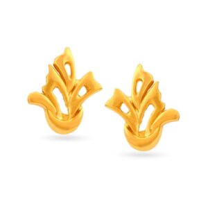 Solid 22K/18K/14K Fine Gold Certified Stamped Charming Carved Design Earring