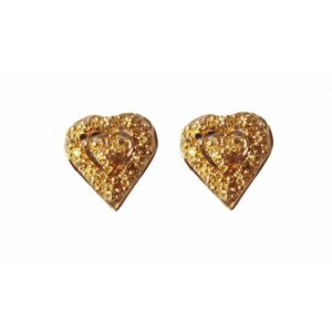 Solid 22K/18K/14K Fine Gold Certified Stamped Stunning Heart Design Earring