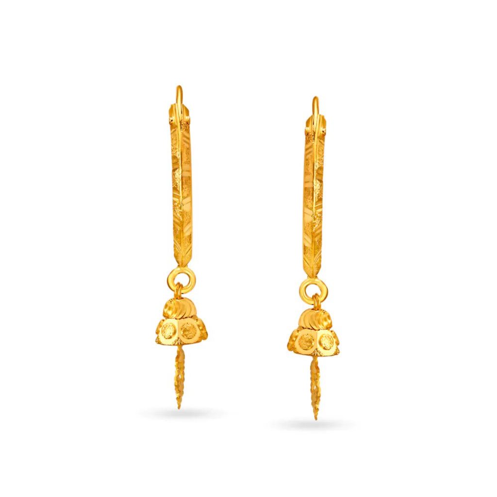 Solid 22K/18K/14K Fine Gold Certified Stamped Stunning Long Lengthy Design Earring