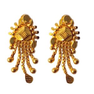 Solid 22K/18K/14K Fine Gold Certified Stamped Heart Shape Design Earring