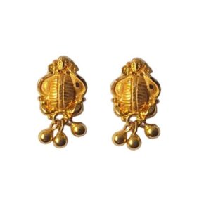 Solid 22K/18K/14K Fine Gold Certified Stamped Hanging Beads Design Earring