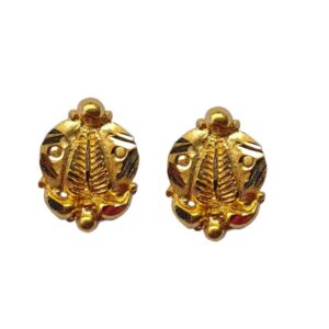 Solid 22K/18K/14K Fine Gold Certified Stamped Beautifu Stud Design Earring