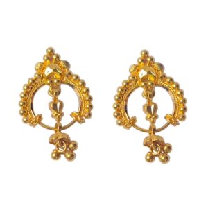 Solid 22K/18K/14K Fine Gold Certified Stamped Unique Design Design Earring
