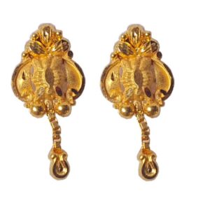 Solid 22K/18K/14K Fine Gold Certified Stamped Single Chain Design Earring