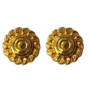 Solid 22K/18K/14K Fine Gold Certified Stamped Stud Design Earring