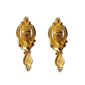 Solid 22K/18K/14K Fine Gold Certified Stamped Unique Design Design Earring