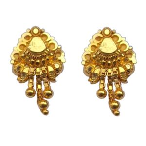 Solid 22K/18K/14K Fine Gold Certified Stamped Triple Chain Design Earring