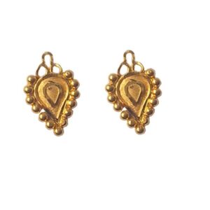 Solid 22K/18K/14K Fine Gold Certified Stamped Beautifu Heart Design Earring