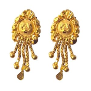 Solid 22K/18K/14K Fine Gold Certified Stamped Multiple Chain Design Earring