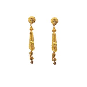 Solid 22K/18K/14K Fine Gold Certified Stamped Beauteous Abstract Design Earring