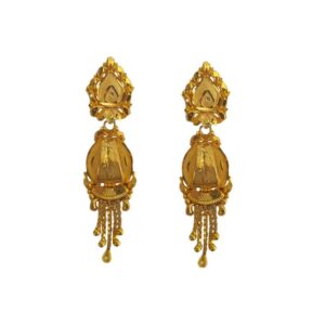 Solid 22K/18K/14K Fine Gold Certified Stamped Multiple Chains Design Earring