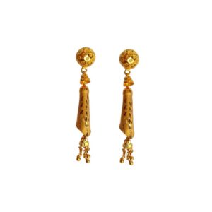 Solid 22K/18K/14K Fine Gold Certified Stamped Stunning Lengthy Design Earring