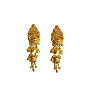 Solid 22K/18K/14K Fine Gold Certified Stamped Multiple Chains Design Earring