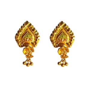 Solid 22K/18K/14K Fine Gold Certified Stamped Elegant Abstract Design Earring
