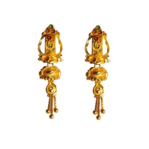 Solid 22K/18K/14K Fine Gold Certified Stamped Elegant Chains Design Earring