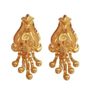Solid 22K/18K/14K Fine Gold Certified Stamped Multiple Chain Design Earring