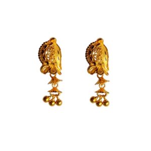 Solid 22K/18K/14K Fine Gold Certified Stamped Unique Design Earring